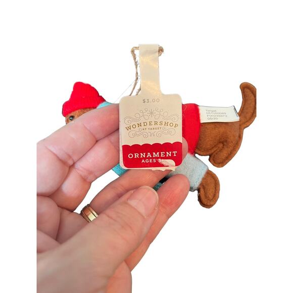 Copied - NWT Target Wondershop 2020 Felt Dog Christmas Ornament Set (4) - Picture 3 of 4